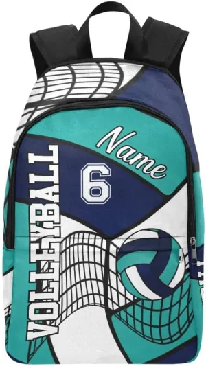 Personalized Volleyball Backpack with Name Custom Travel Daypack Bag for Man Woman Gifts