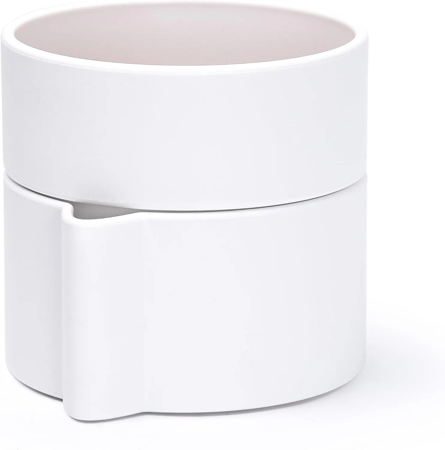 Phoenix Vine 6.5 Inch Self-Watering Planter Pot with Terracotta Insert, Deep Water Reservoir, and Ceramic-Alike BPA-Free Plastic Pot for Plant, Modern Planter for Houseplants, White, 53-A-S-1