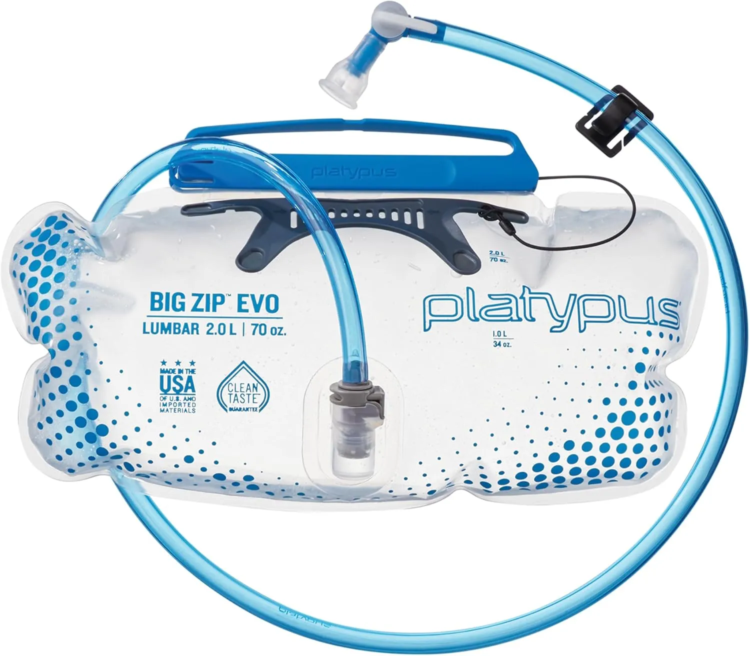 Platypus Big Zip EVO Taste-Free Water Reservoir / Hydration Bladder, 2-Liter Lumbar