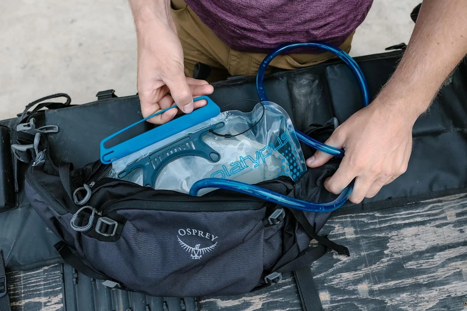Platypus Big Zip EVO Taste-Free Water Reservoir / Hydration Bladder, 2-Liter Lumbar