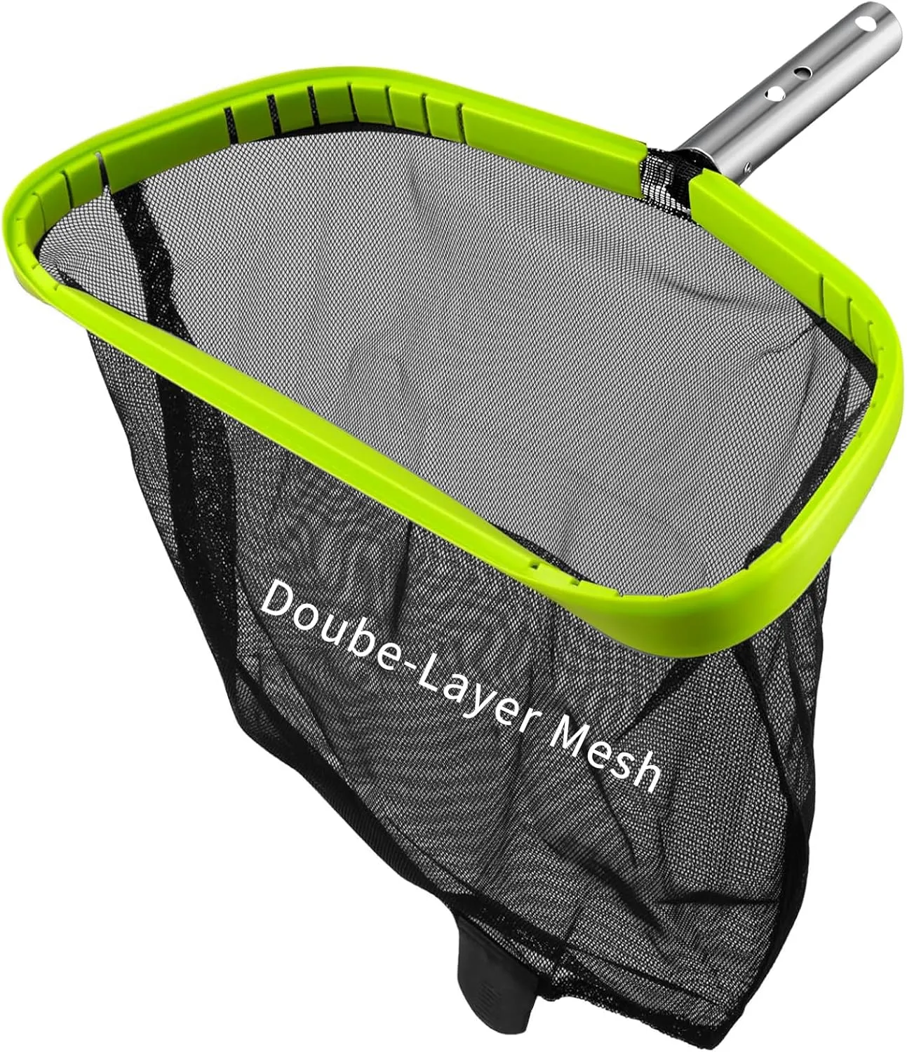 Pool Net,Professional Swimming Pool Leaf Skimmer Nets for Cleaning with Nylon Deep Bag ，Heavy Duty Aluminum Frame & Handle ，Swimming Pool Nets for Cleaning Finest Debris (Pole Not Included)