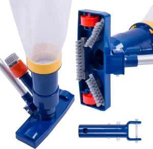 POOLAZA Upgrade Portable Pool Vacuum Jet Underwater Cleaner with Brush & 56" Pole, Handheld Jet Pool Vacuum for Above Ground Pool, Underwater Pool Spa Jet Vacuum Cleaner, Attach to Garden Hose