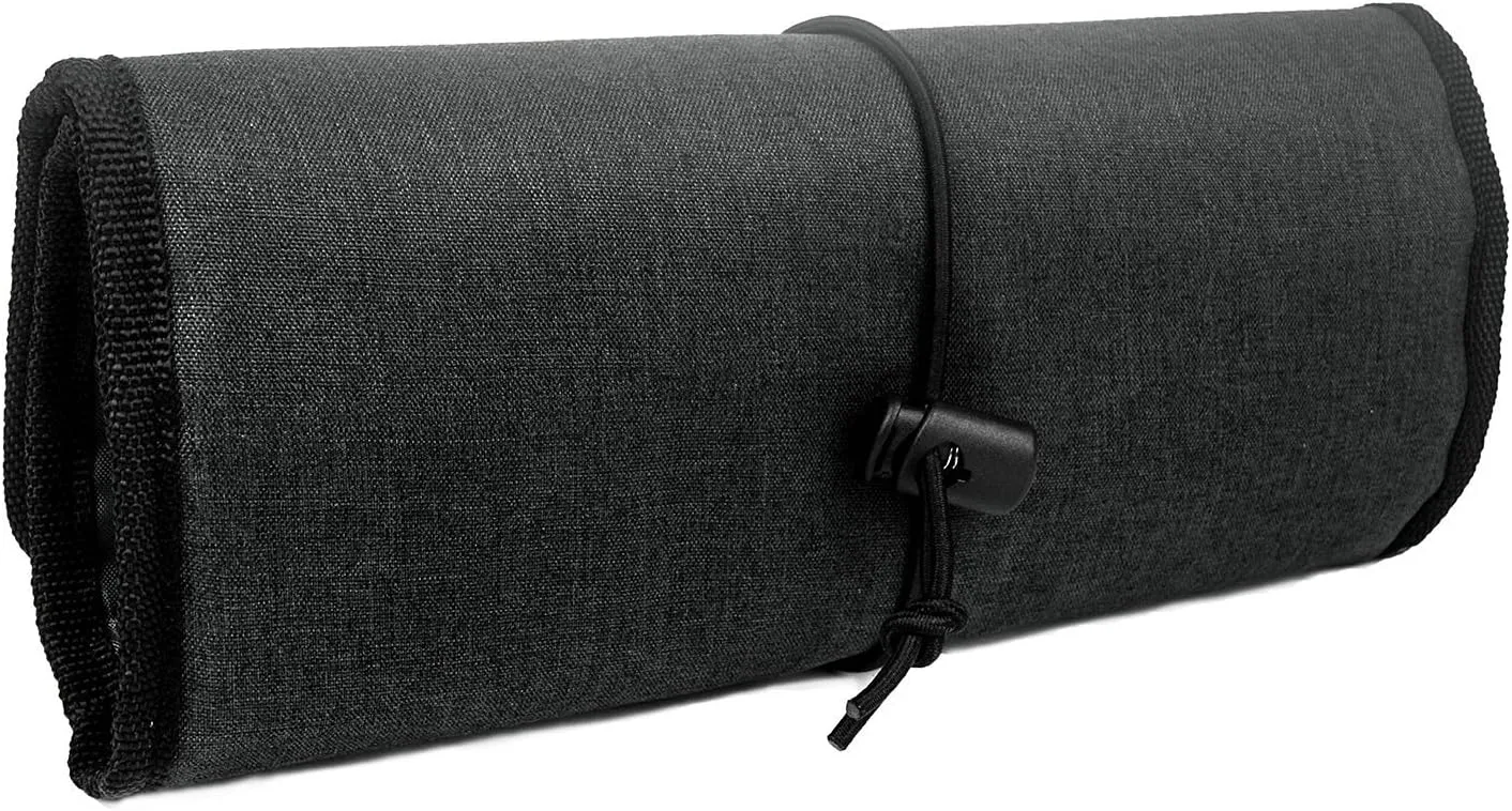 ProCase Electronic Organizer Cord Pouch, Travel Cable Charger Phone Accessories Bag Organizer Roll up Tech Carrying Case for USB Cables SD Memory Cards Earphone Flash Hard Drive