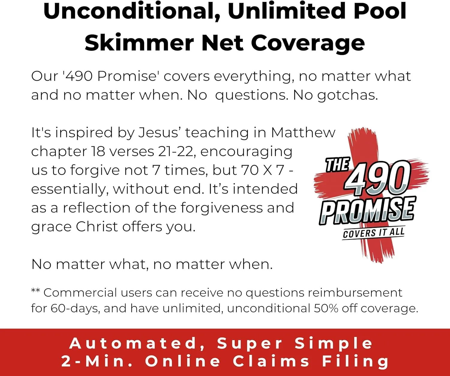 ProTuff 13" Spa Silt Net – “490 Promise” Unlimited, Unconditional Replacement - Heavy Duty Ultra Fine Mesh Silt & Sand Skimmer Cleans 3X Faster Than Vacuum - 13 inch Leaf Rake Bag for Pollen