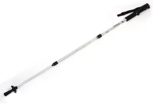 Qtqgoitem Walking Stick, Anti-Shock Adjustable Extendable, Folding Cane 3 Sections Telescoping, Trekking Pole Silver Tone (Model: 4fd 2b1 5b4 f7e 903)