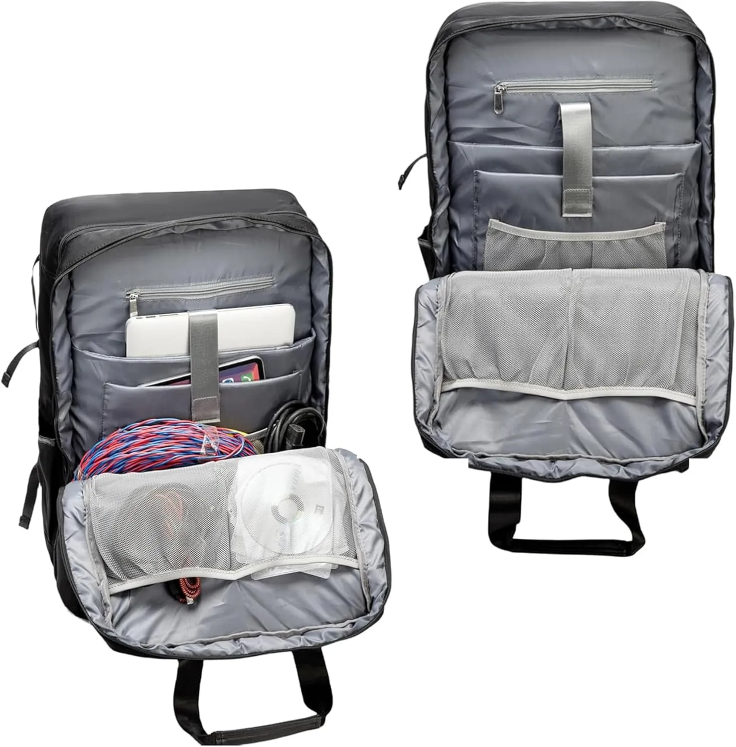 Rabjen DJ Backpack for Club Gigs, DJ Mixer Case Compatible with Pioneer DJ DDJ-REV1, DJ Controller, Novation Launchkey 37 Key Keyboard and More Equipment