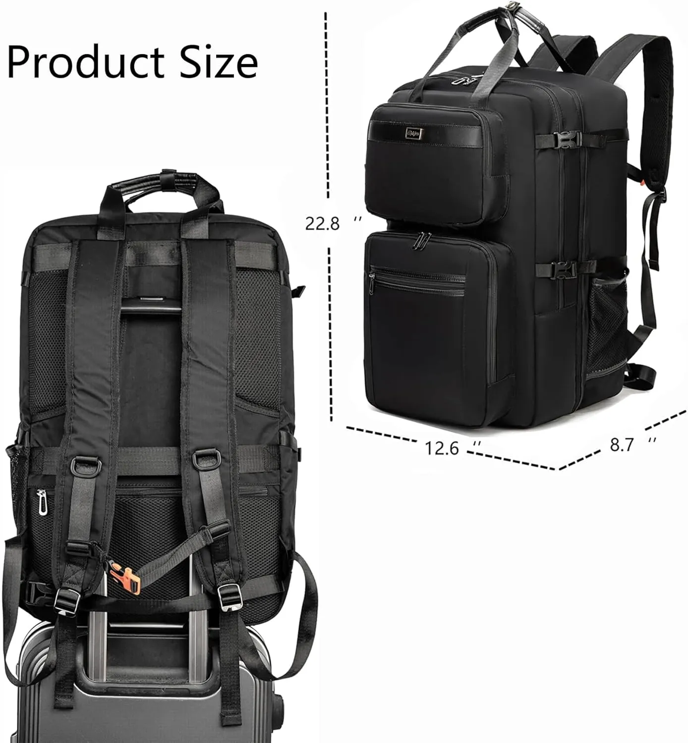 Rabjen DJ Backpack for Club Gigs, DJ Mixer Case Compatible with Pioneer DJ DDJ-REV1, DJ Controller, Novation Launchkey 37 Key Keyboard and More Equipment