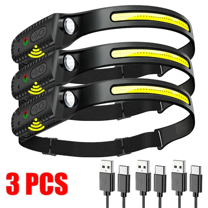 Rechargeable Order now – Headlamp Refined Ultra-Bright USB LED Motion Sensor