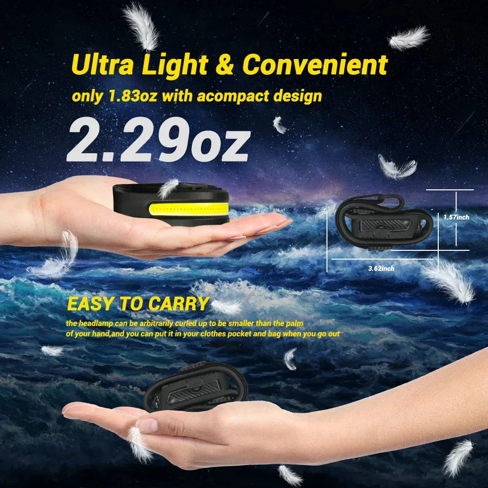 Rechargeable Order now – Headlamp Refined Ultra-Bright USB LED Motion Sensor