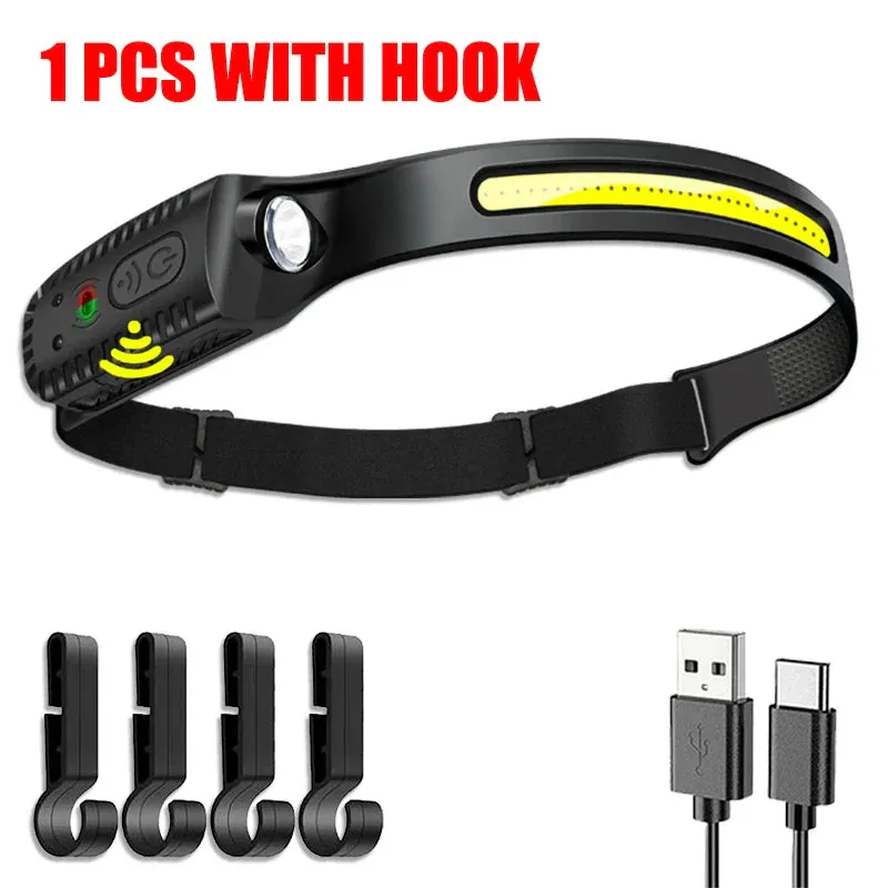 Rechargeable Order now – Headlamp Refined Ultra-Bright USB LED Motion Sensor