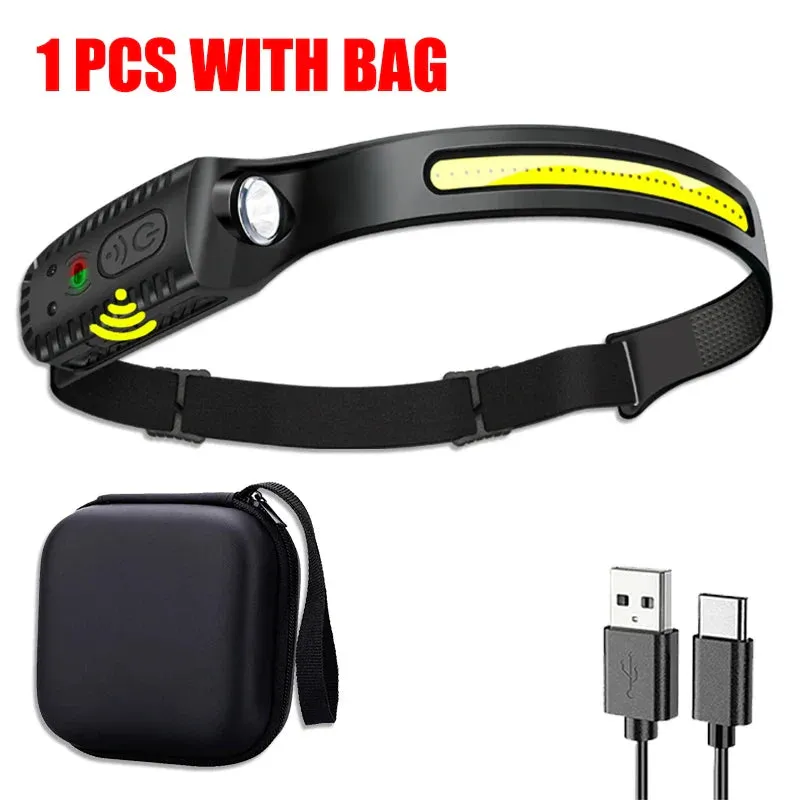 Rechargeable Order now – Headlamp Refined Ultra-Bright USB LED Motion Sensor