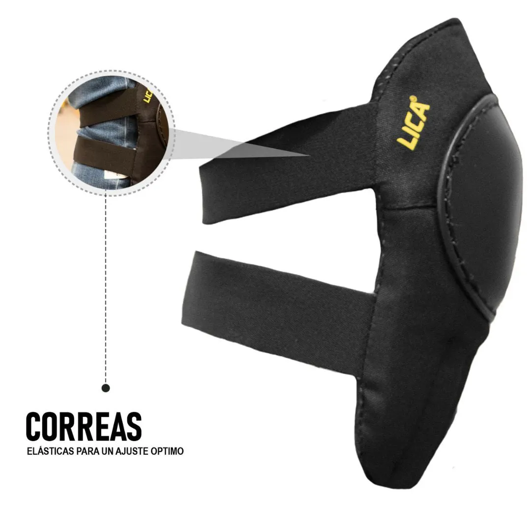Rodilleras de seguridad con sistema absorbe impactos marca LICA