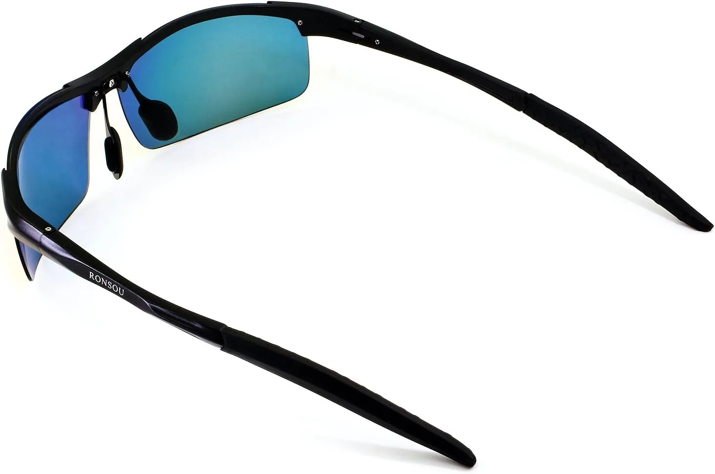 RONSOU Men Sport Al-Mg Polarized Sunglasses Unbreakable for Driving Cycling Fishing Golf