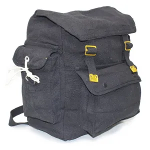 RSW3 Large Cotton Canvas Webbing Haversack Black