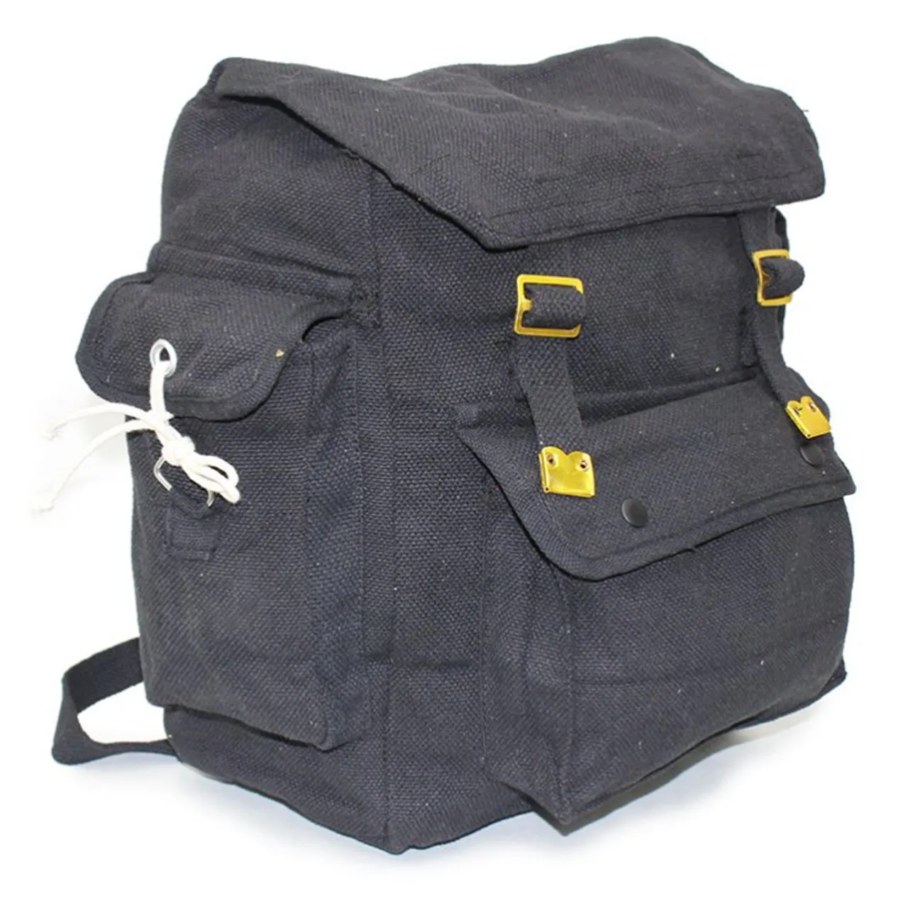 RSW3 Large Cotton Canvas Webbing Haversack Black