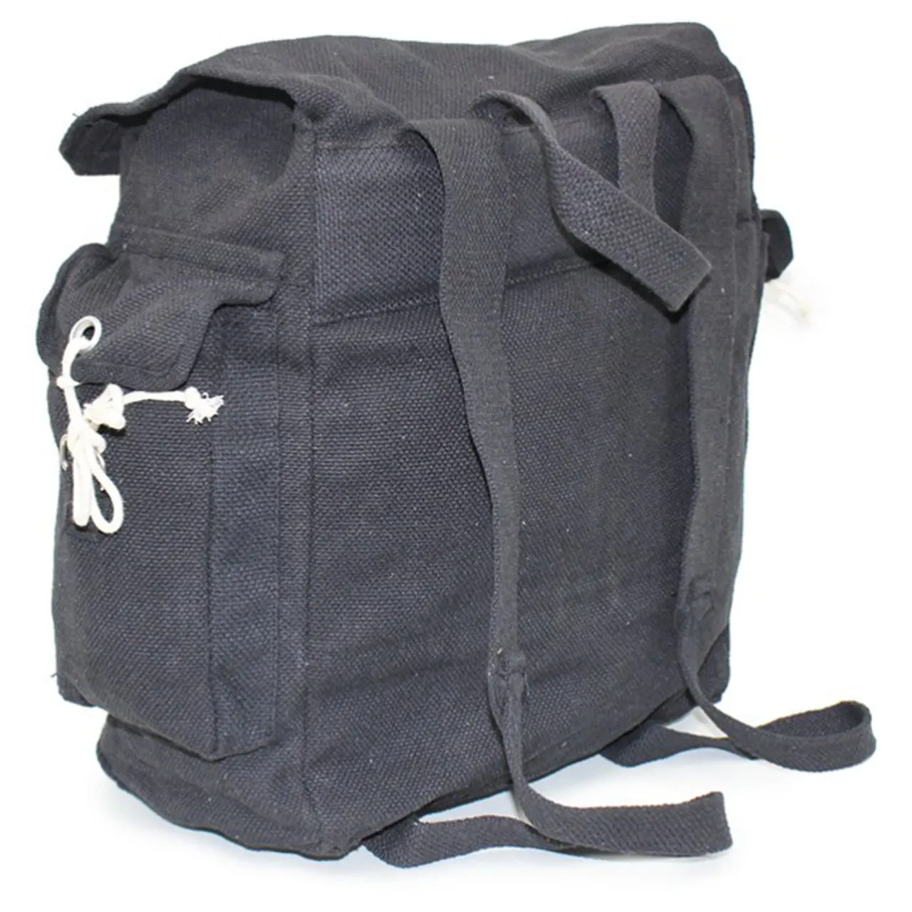 RSW3 Large Cotton Canvas Webbing Haversack Black