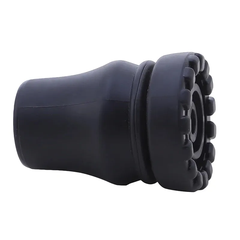 Rubber Pad Cap for Walking Stick - Antiskid Cane Bottom Pads - Protector for Climbing, Hiking, and Trekking Poles