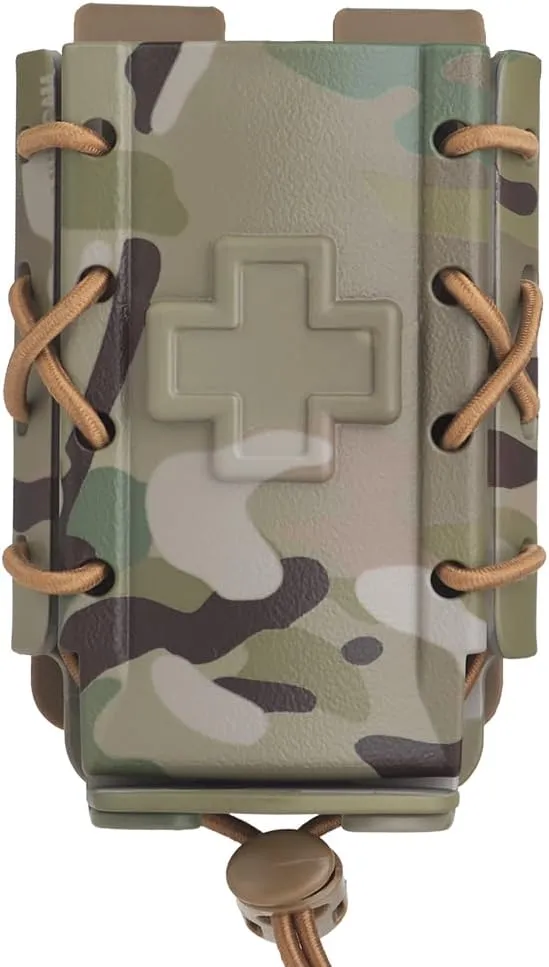 SABADO Molle Tourniquet Holder Tactical Rigid TQ Case Emergency Medical IFAK Kits Heavy Duty Belt Mounted Trauma Pouch