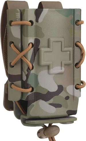 SABADO Molle Tourniquet Holder Tactical Rigid TQ Case Emergency Medical IFAK Kits Heavy Duty Belt Mounted Trauma Pouch