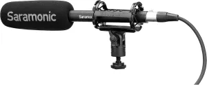 Saramonic T3 Pro Shotgun Mic w/Li-Ion, Shock Mount, Windscreen, XLR Cable, Case & More (SOUNDBIRDT3), 11.1in Cardioid