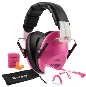Shooting Ear Protection Earmuffs with Low Profile NRR 23 dB Noise Reduction Headphones for Gun Range and Hunting