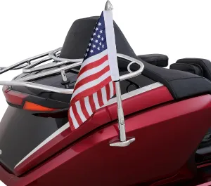 Show Chrome Folding Flag Pole Goldwing 2021  USA 52-973