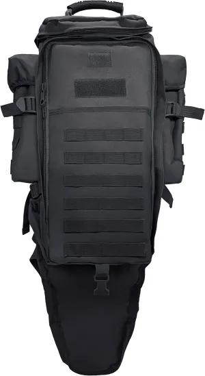 Silfrae Tactical Rifle Backpack Long Rifle Bag Molle Military Backpack for Trekking Hunting Camping