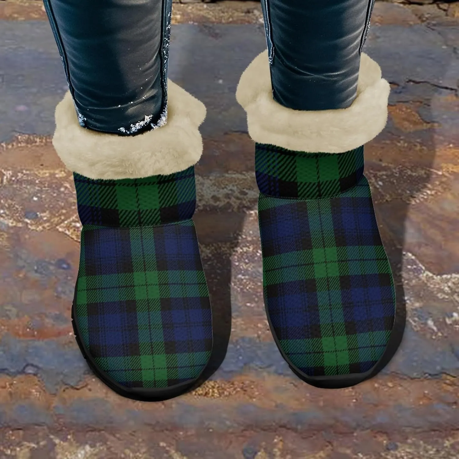 Snow Boots for Women -Fashion Winter Warm Snow Boots Anti-Slip outdoor Furry bootie for men women