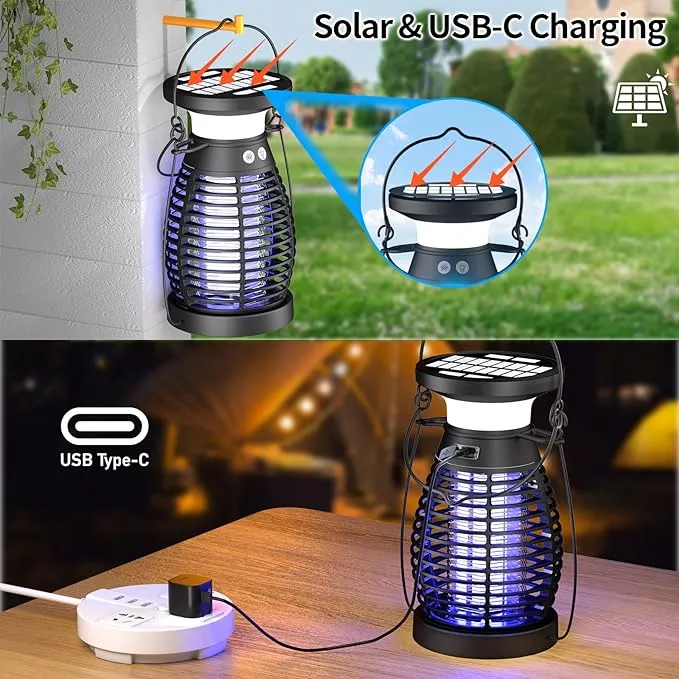 Solar Bug Zapper Lantern -BK-21