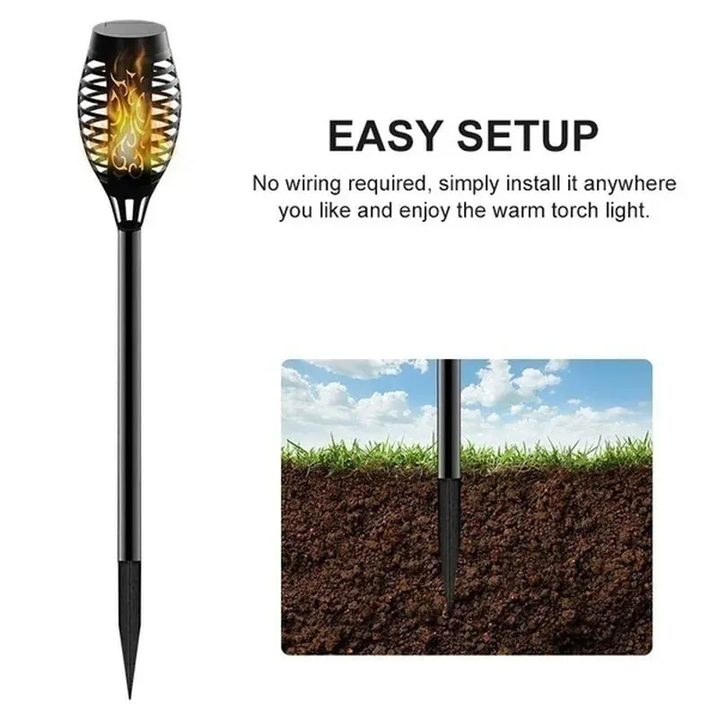 Solar Flame Torch Light