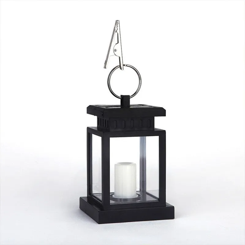 Solar Glass Candle Lantern