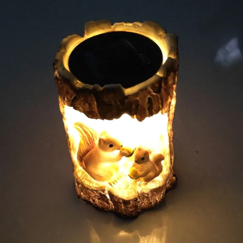 🔥Solar squirrel, eagle animal statue doll lights, garden decorative lights, waterproof lawn decorations