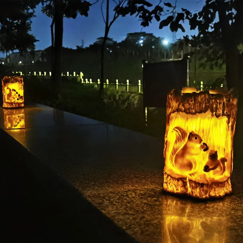 🔥Solar squirrel, eagle animal statue doll lights, garden decorative lights, waterproof lawn decorations