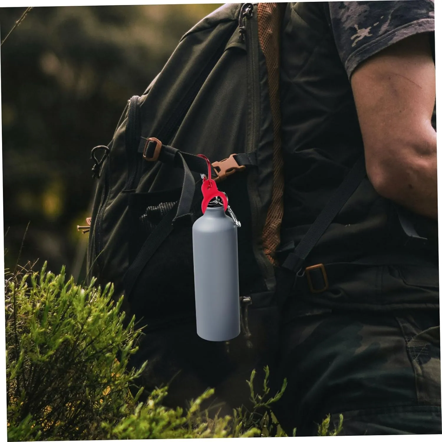 Sosoport Kettle Buckle Water Bottle Leak Proof Water Bottle Lanyard Portable Bottle Holders Ring to Attach Water