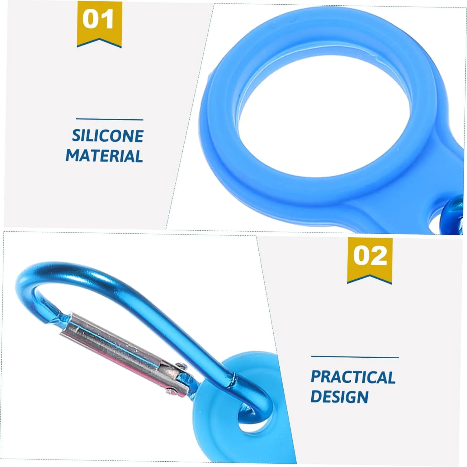 Sosoport Kettle Buckle Water Bottle Leak Proof Water Bottle Lanyard Portable Bottle Holders Ring to Attach Water