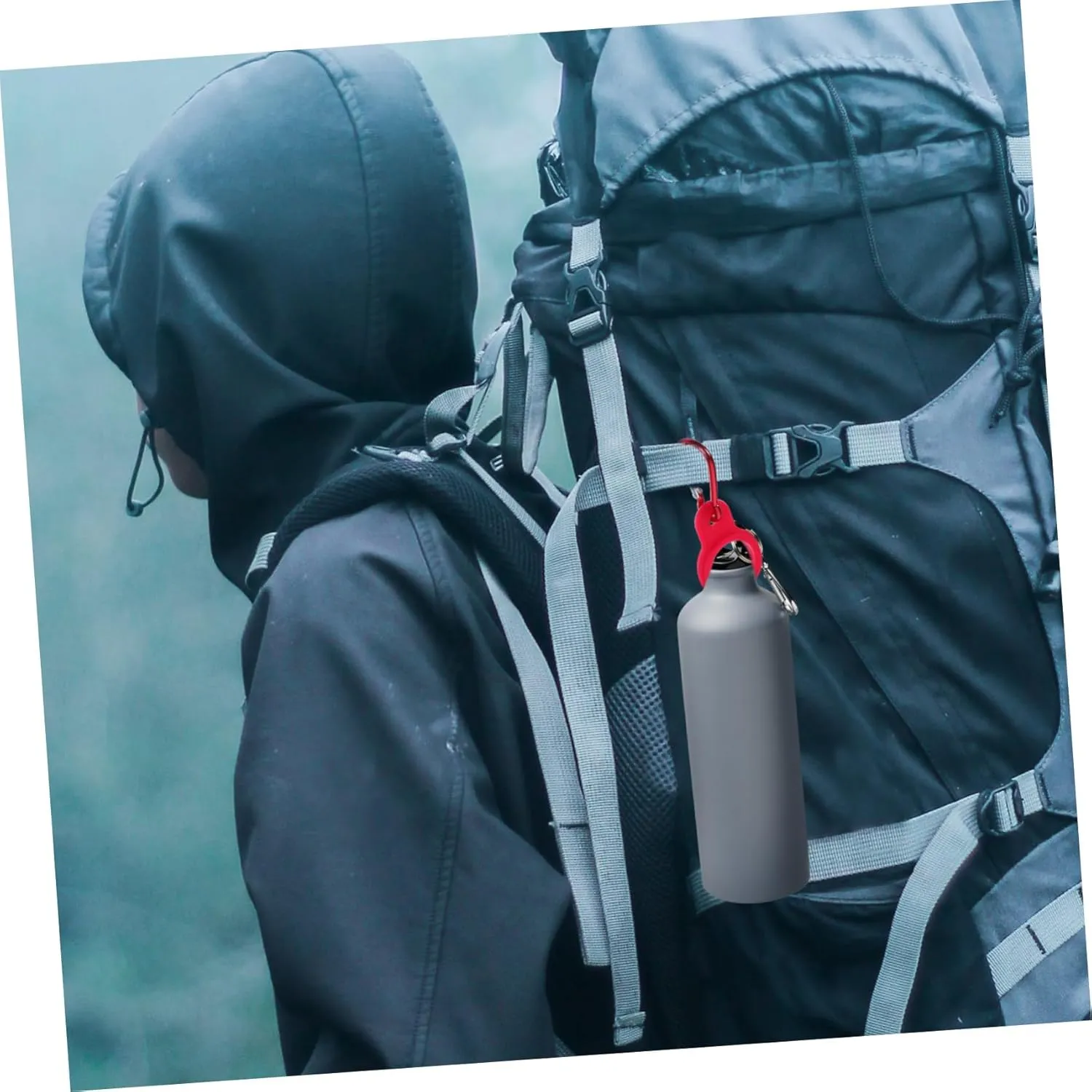 Sosoport Kettle Buckle Water Bottle Leak Proof Water Bottle Lanyard Portable Bottle Holders Ring to Attach Water