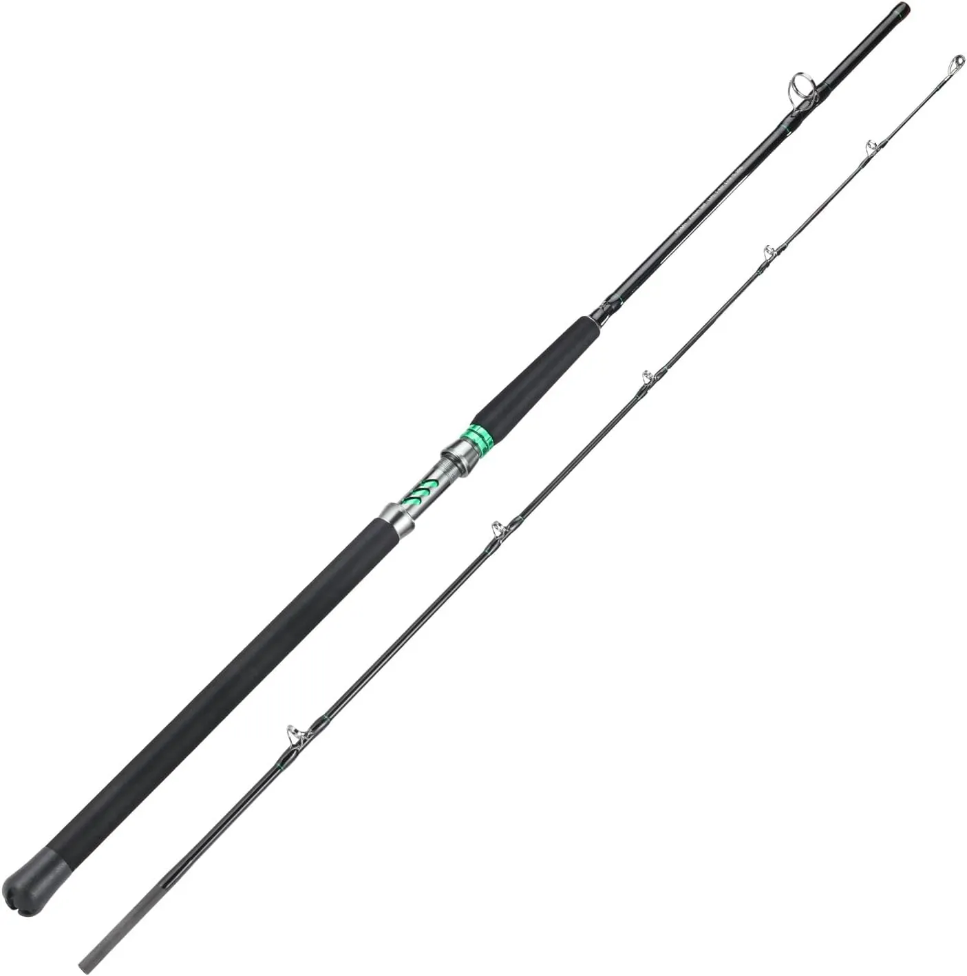 Sougayilang Spinning & Casting Catfish Rod,2 Piece Medium Heavy Portable Travel Catfish Fishing Rod (7'/7'6"/8')