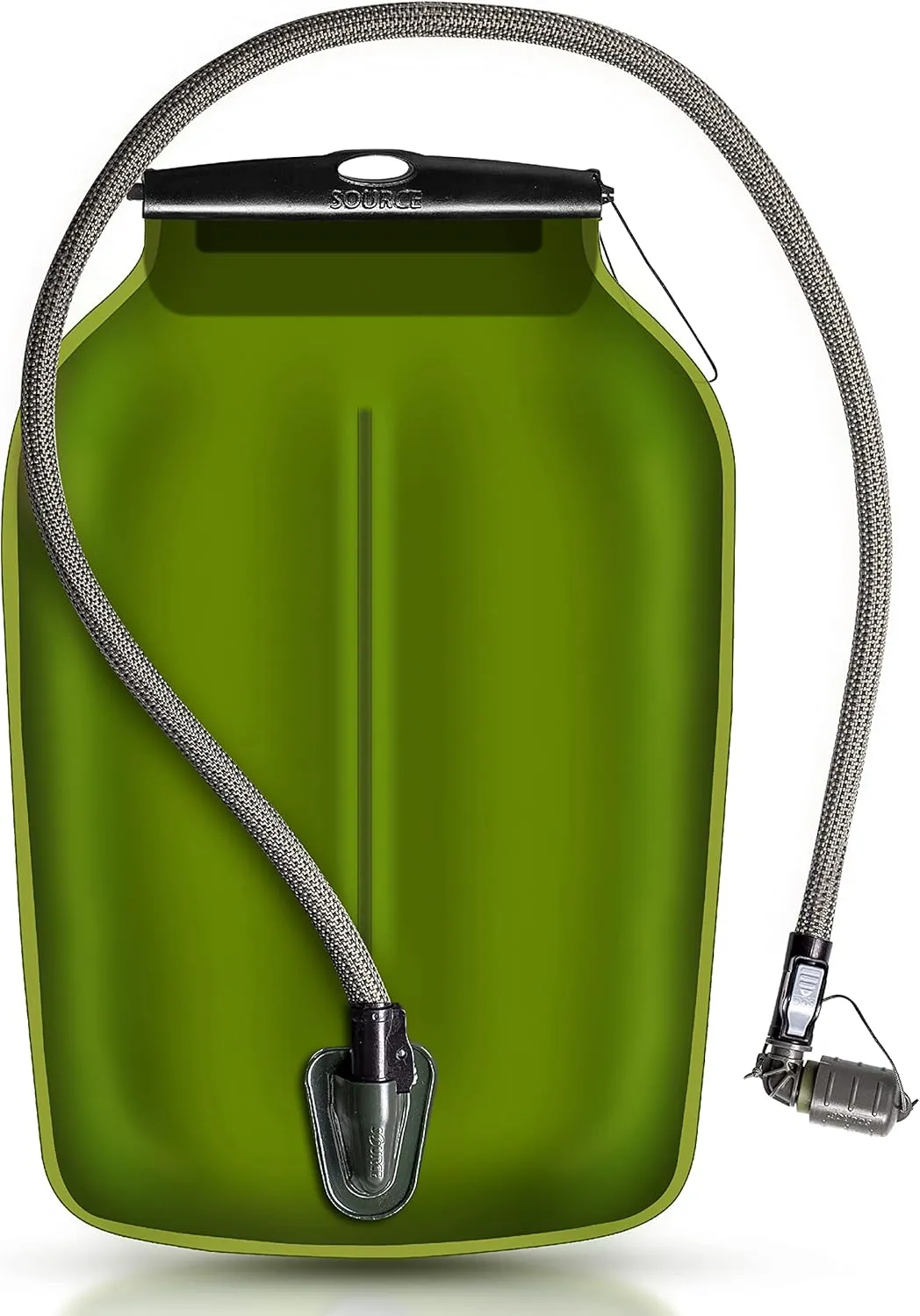 Source Hydration Bladder WLPS Low Profile - 3 Liter (100oz) Water Bladder with High Flow Storm Valve - Featuring All Hydration Technology Advantages