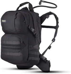 Source Patrol 35L Hydration Backpack with 3L WLPS Low Profile Hydration Bladder - Removable Waist Belt - High-Flow Storm Drinking Valve - MOLLE Webbing for Equipment Attachment, Black