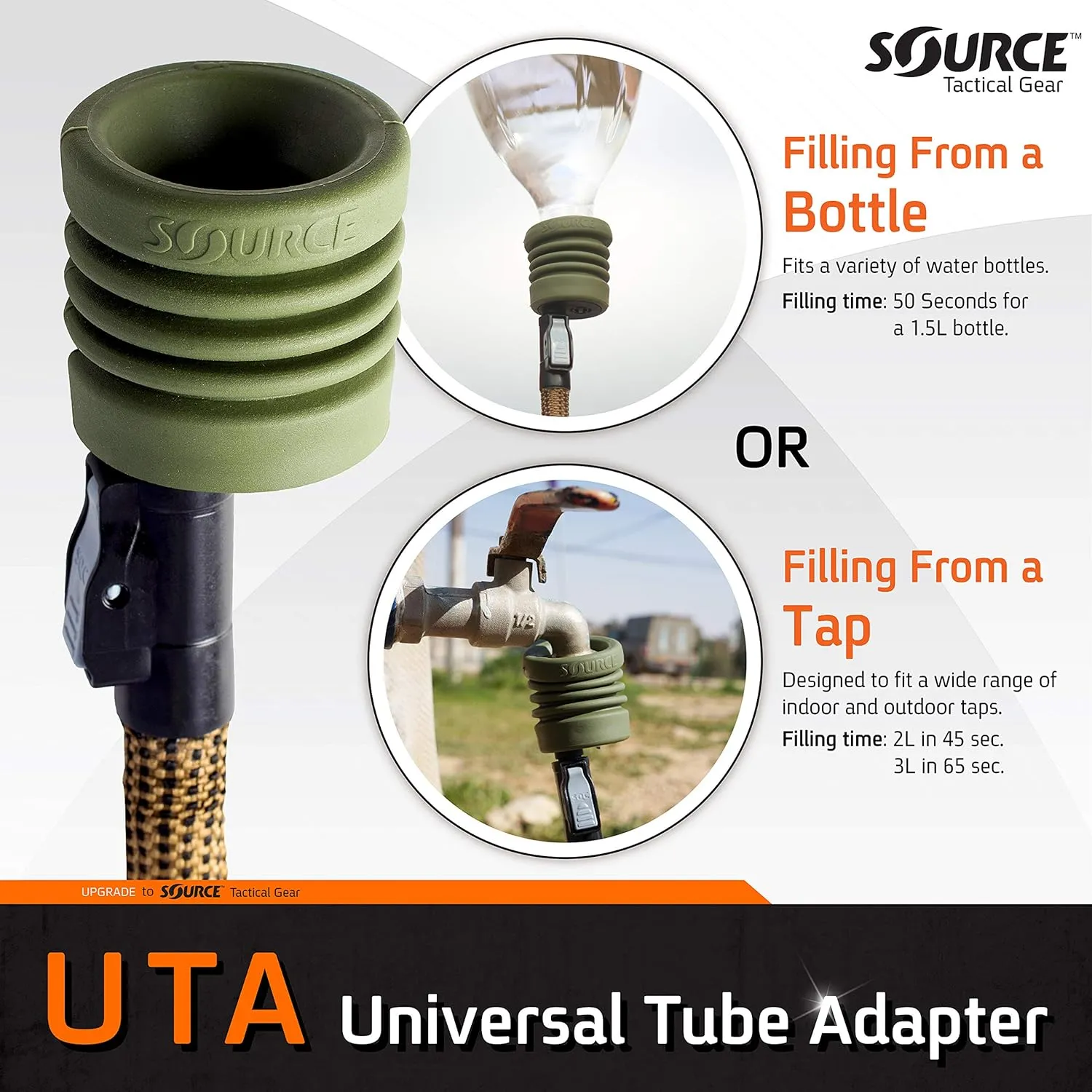 Source Tactical Universal Tube Adapter for Hydration Systems