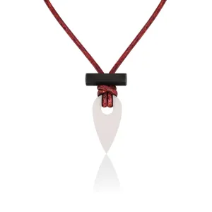 Spark Necklace™ Fire Starter Necklace for Outdoors | Zirconia & Ferrocerium Pendant | Proudly Handcrafted in USA (Zirconia White, Waypoint)