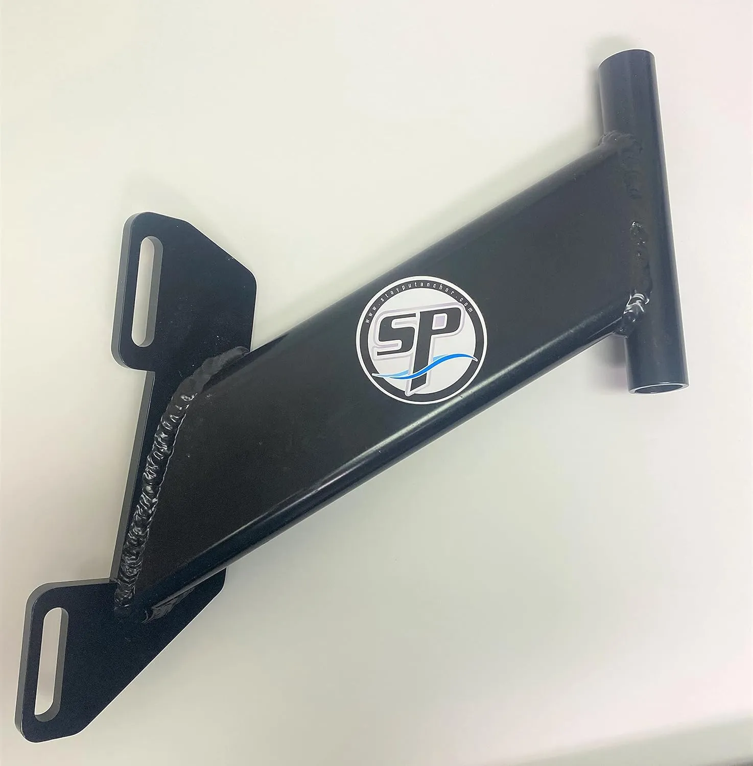 Stayput Anchor Motor Mount - Shallow Water Anchor - No Drilling - Black/White Port/Starboard