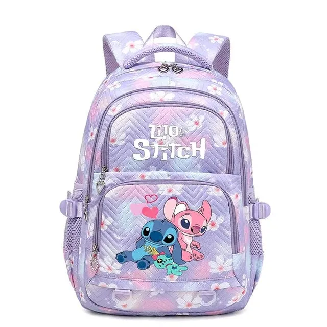 Stitch Backpack Waterproof Schoolbag