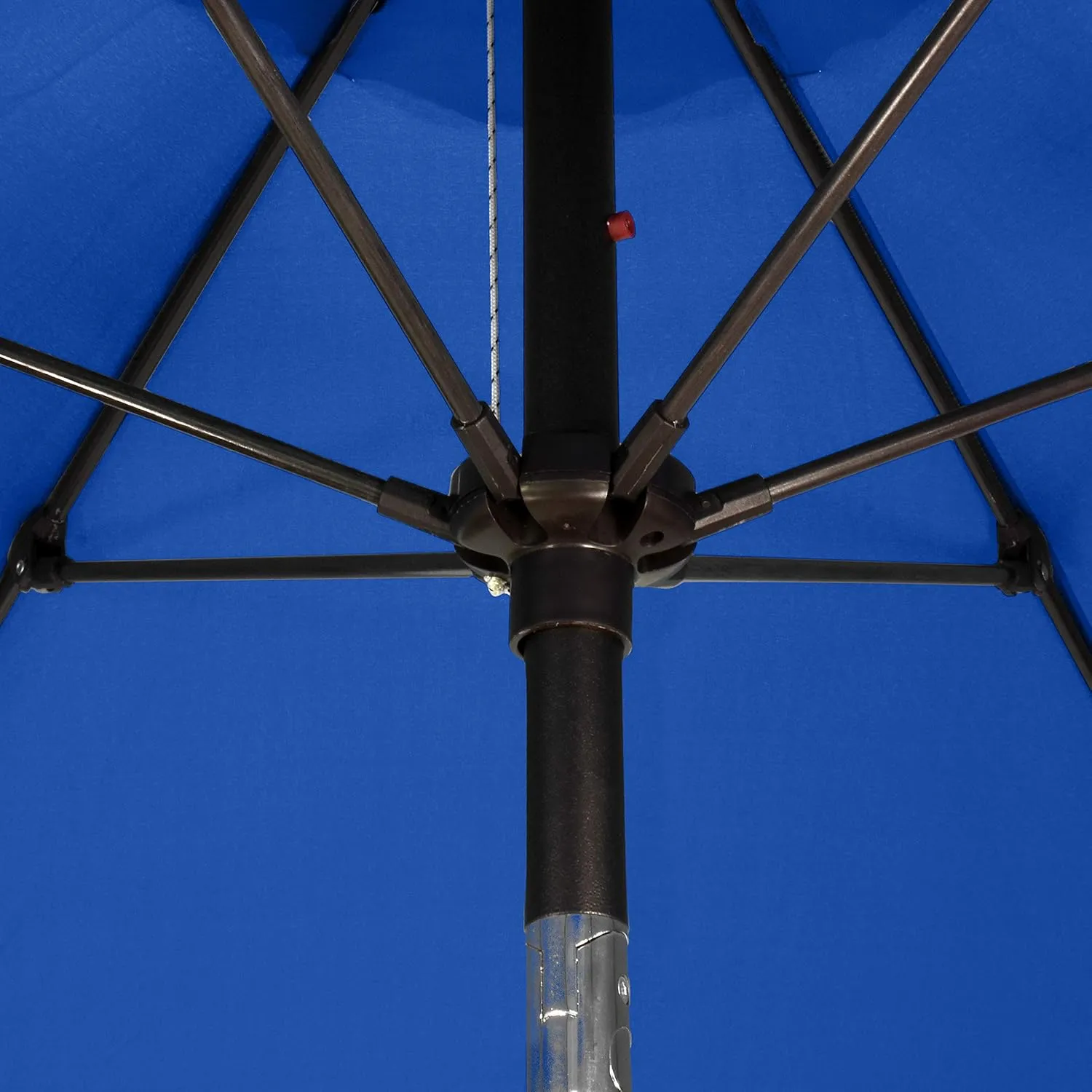 Sunline 7.5 ft x 6 Fiberglass Ribs Aluminum Pole Crank Open Push Tilt Market Patio Umbrella