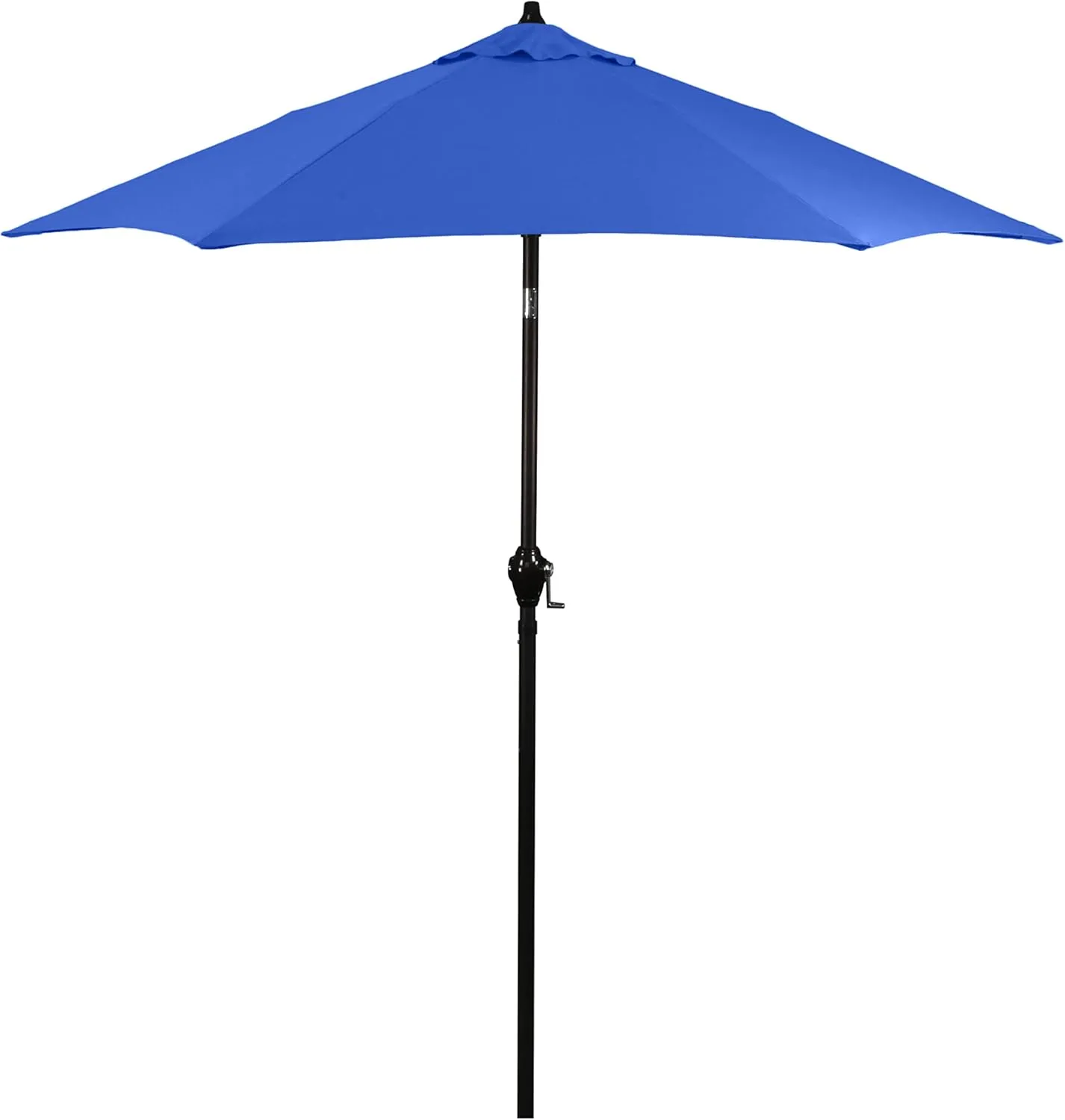 Sunline 7.5 ft x 6 Fiberglass Ribs Aluminum Pole Crank Open Push Tilt Market Patio Umbrella