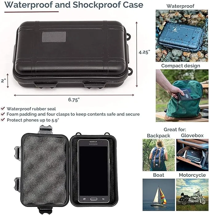 Survival Gear Kits Outdoor Survival Gear Tool for Trip,with Fire Starter, Whistle, Wood Cutter, Tactical Pen for Camping, Hiking, Climbing for Wilderness/Trip/Cars/Hiking/Camping