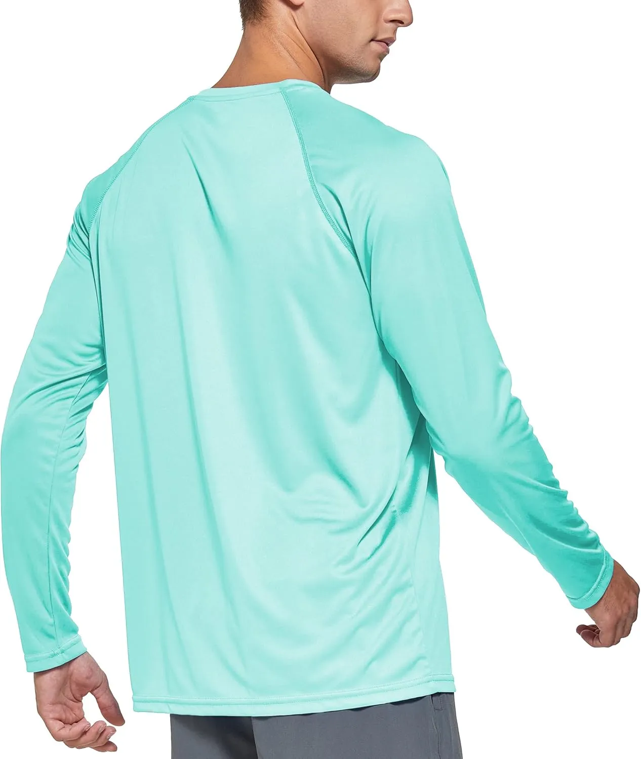 Susclude Men's Sun Protection UPF 50  UV/SPF Long Sleeve T-Shirt Outdoor Rashguard Shirts for Running,Fishing,Hiking