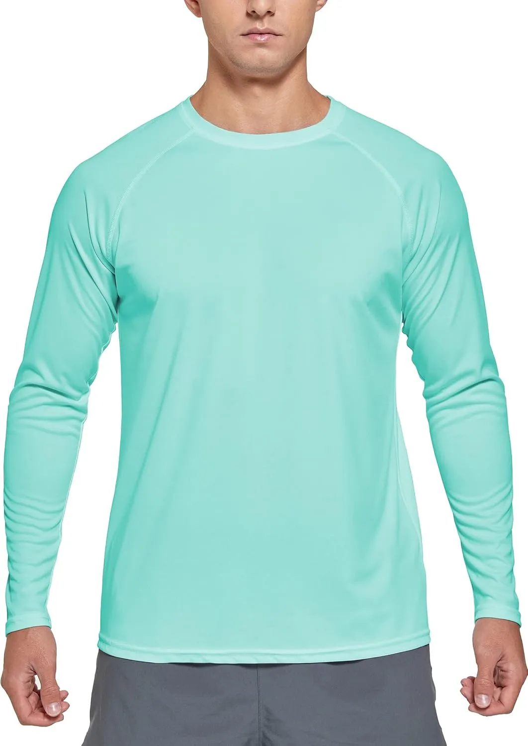 Susclude Men's Sun Protection UPF 50  UV/SPF Long Sleeve T-Shirt Outdoor Rashguard Shirts for Running,Fishing,Hiking