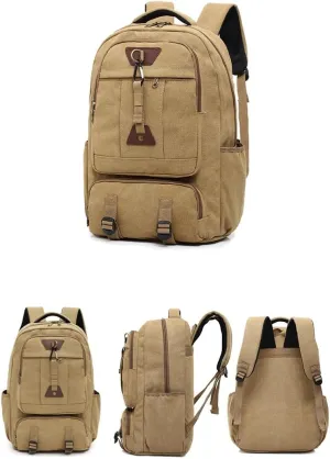 Tactical Backpack Military Molle Hiking 20-35L men's outdoor travel bag duffel bag brown color