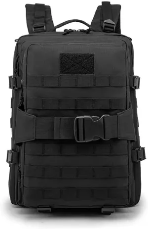Tactical Backpack Military Molle Hiking 36-55L Tactical outdoor sports bag trekking camouflage travel bag black